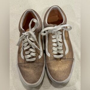 Vans Old Skool Rose Gold Sz 8